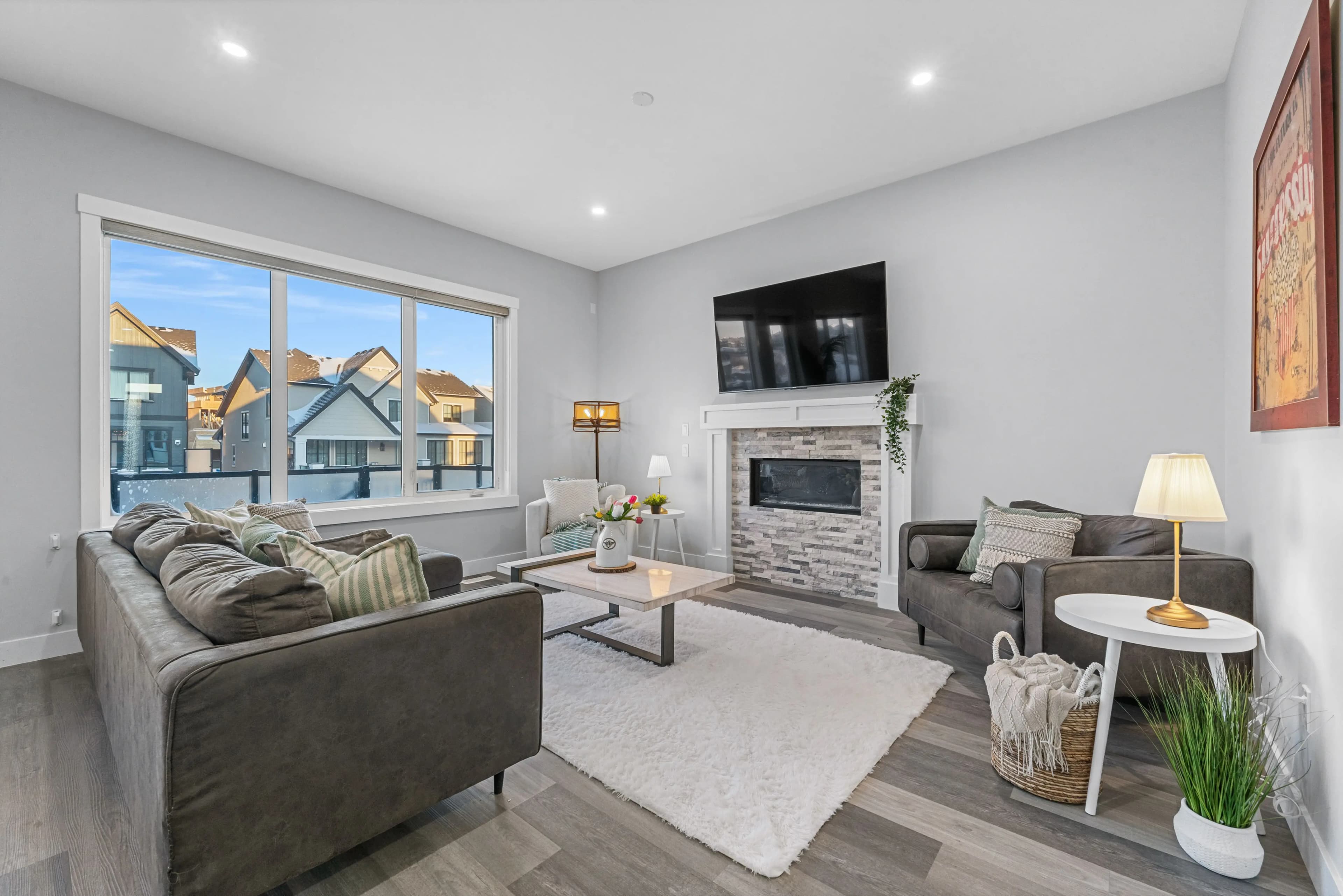 Living Room cleaning transformation by Urban Clean Living